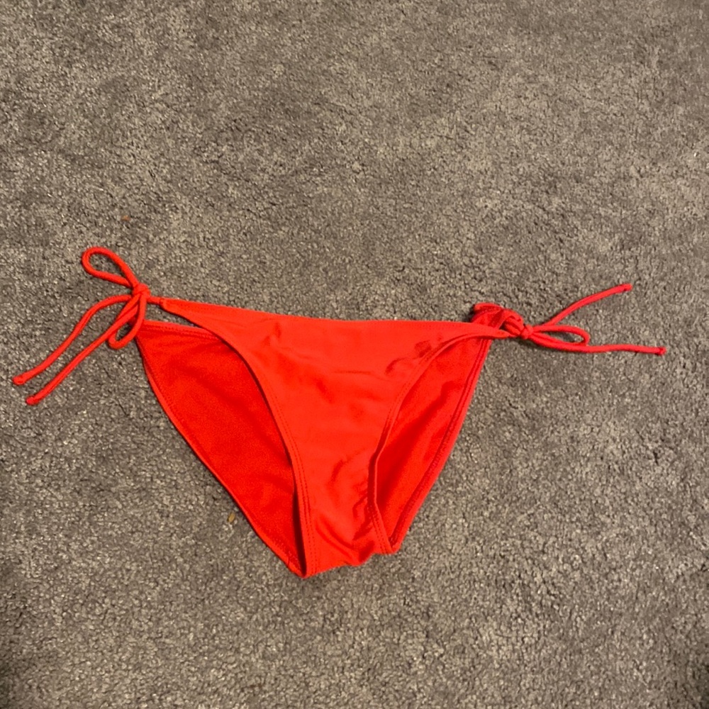 Red bathing suit bottoms